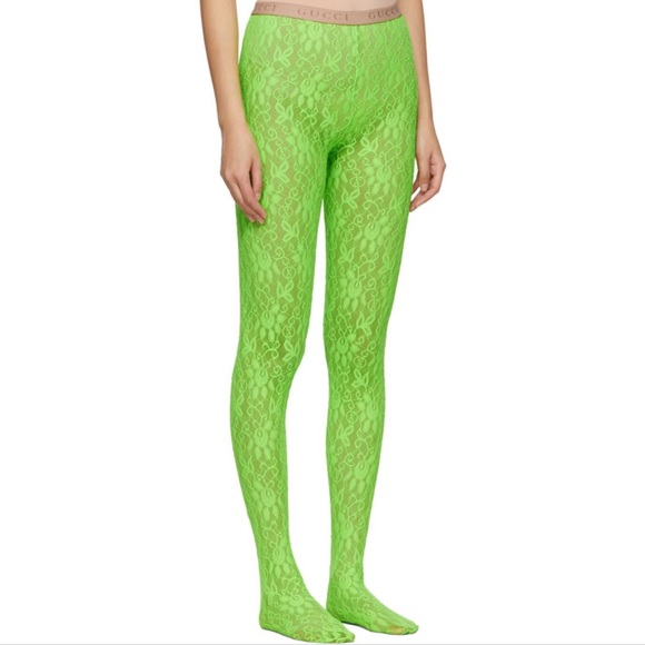 gucci lace tights